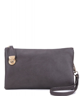 Fashion Clutch Crossbody Bag WU020B CHARCOAL GRAY